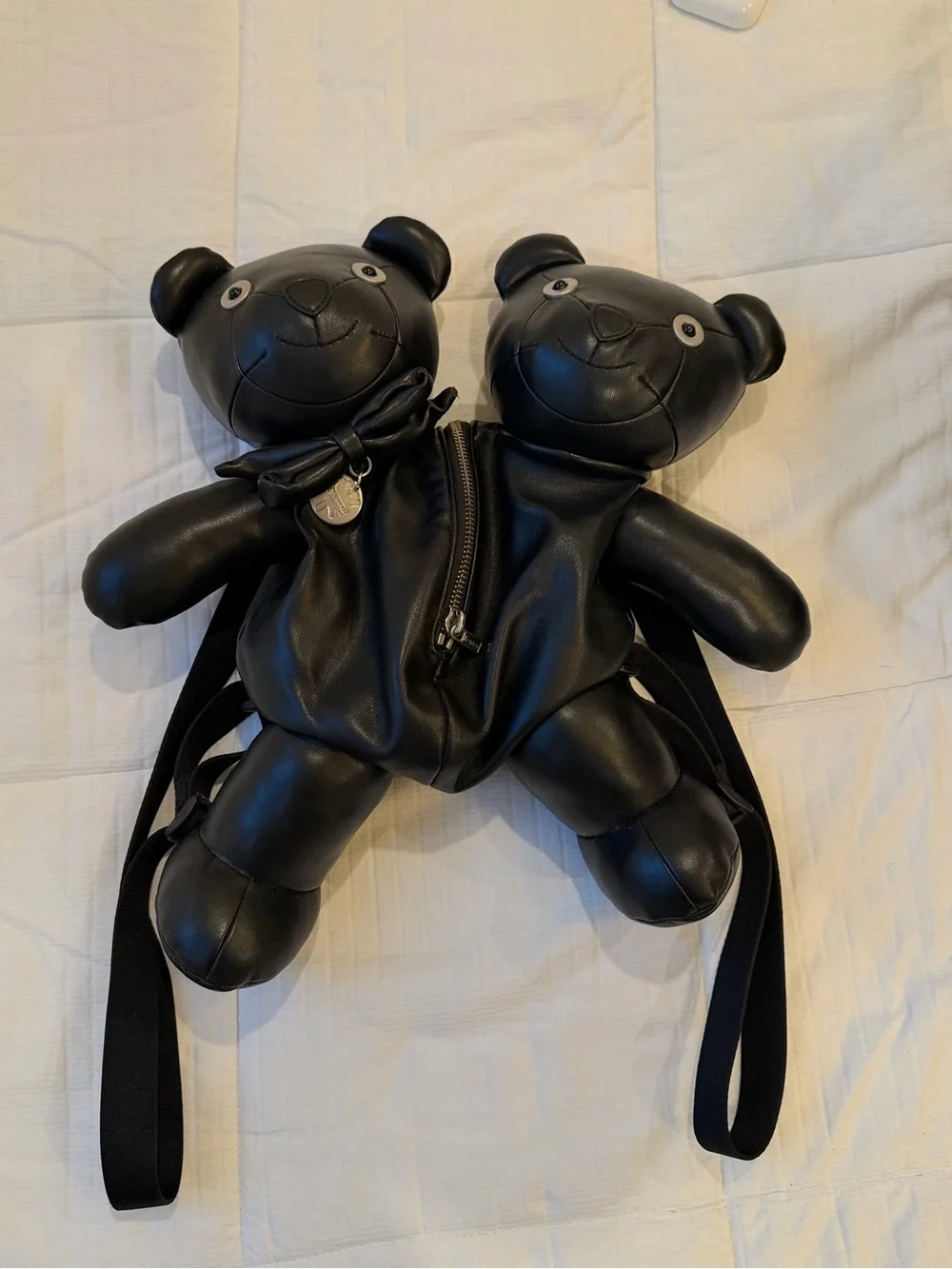 Heaven by Marc Jacobs Black Twin Bear Backpack